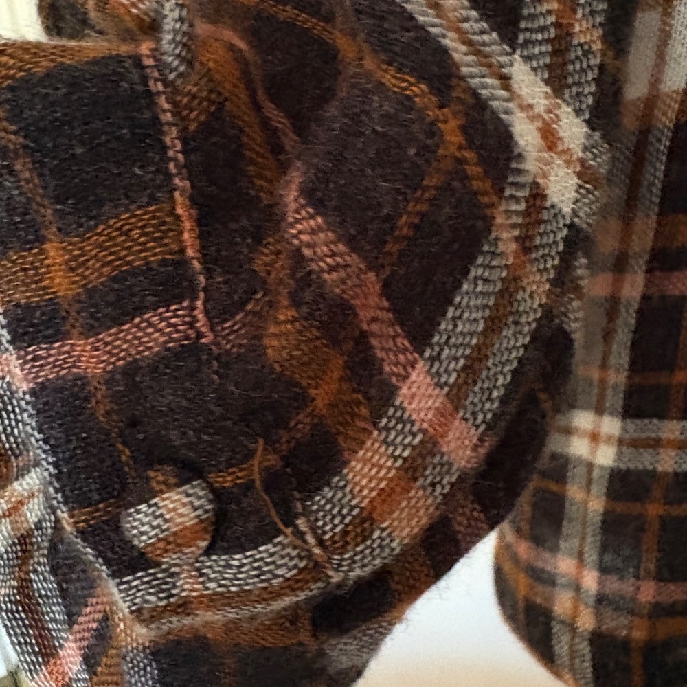 Madewell flannel wrap top XS- Cute and flattering! - Picture 5 of 13